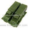 Tactical Double Pistol Mag Pouch 2 Pistol Mags With Hook Loop Flap