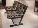 2 Seats Lounge Room Chairs Full Real Leather With Solid Birch Wood