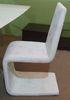 Customized White Faux Leather Dining Chairs / Contemporary Dining Chairs