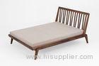 Black Solid Walnut Bed Set / Contemporary Wood Beds 1800 * 2000mm