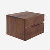 Modern Simple Bed Room Furniture Sets Solid Walnut Wood Bed Sidebord With Drawer