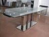 Indoor Furniture Tempering Glass Rectangular Coffee Table Transparent