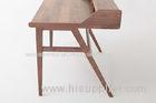 Simple Shape Walnut Corner Desk For Home / Office Corner Desk