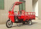 Gas / Petrol Cabin Cargo Motor Tricycle Motorized Trike 80km/h Max Speed