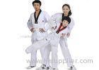 Fashion White Taekwondo Uniform 160CM - 210CM SGS Certificated