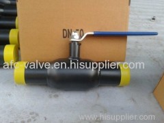 Fully welded reduce bore carbon steel ball valves with handle