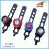 Red LED bike lights rear flashing bicycle lamp warning light silicon riding lamp waterproof bike lamp helmet light