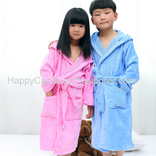  100% cotton  Children Cute Bathrobe