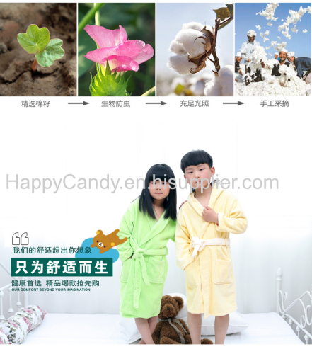 100% cotton Children Cute Bathrobe