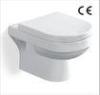 P Trap washdown Water flushing Ceramic Wall Hung Toilet Wall Mounted