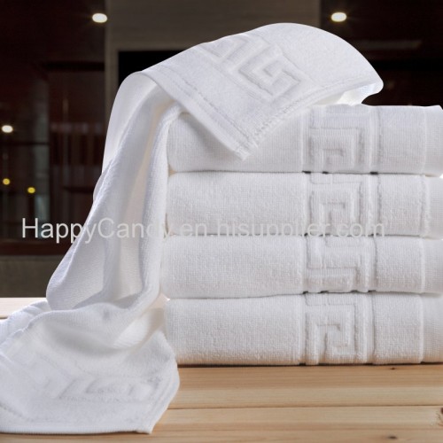 Cotton White Classic Dobby Style Hotel Face Towel