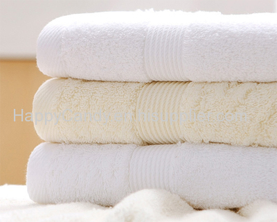 Cotton White Classic Dobby Style Hotel Face Towel