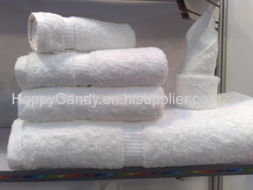 Cotton White Classic Dobby Style Hotel Face Towel