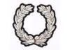 Olive Branch Shape Bullion Wire Badges Shoulder Embroidered Police Badges