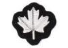 Bullion Wire Leaf Iron On Embroidered Flower Patches Personalised Embroidered Badges