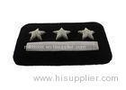 Three star military bullion wire police badges for jacket and t-shirt