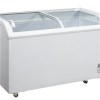 Curved Flat Glass Door Chest Freezer