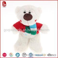 Red And White Undressed Bear