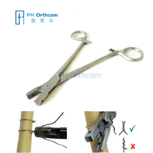 Wire Twister with Cutter Cuts wire up to 18g Twisted Double Veterinary Orthopedic Instrument