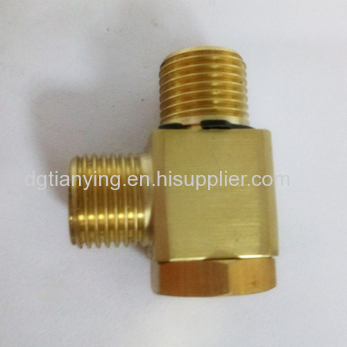 brass swivel fitting for cnc machining parts