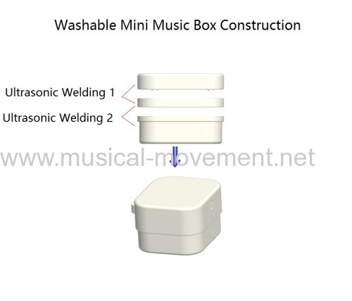 Washable Pull string Musical Movement