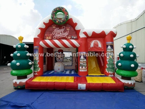 Christmas Inflatable Jumping Bouncy Castle for Kids