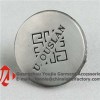 Embossed Metal Logo Button For Jeans