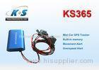 Mini GSM / GPRS Anti Thief Car GPS Tracker System With Mileage Statistics