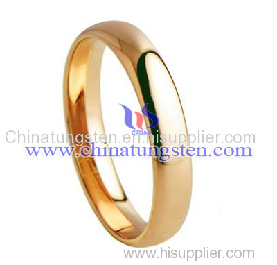 Tungsten Gold Plated Ring
