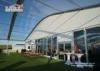 Sandwich Wall Clear Span Tents Transparent PVC Roof Cover Outside