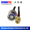 DC-6G black coax cable assembly bnc to sma adapter