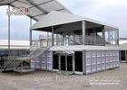 Solid ABS Wall 10 By 10m Double Decker Tent With PVC Roof Cover For Event