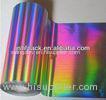 Hot Stamp Rainbow Holographic Silver Foil Roll For The Wine Box / Cosmetic Products
