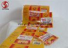 Black Tea Packaging Food Grade Laminating Film Roll With Yellow Foil Glossy Printing