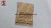 Kraft Paper Stand Up Coffee Bags With Valve Food Grade Material Customized Size