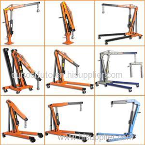 1000LBS Hydraulic Folding Shop Crane With Hand Winch