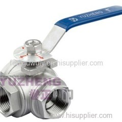 3 Way Stainless Steel Ball Valve