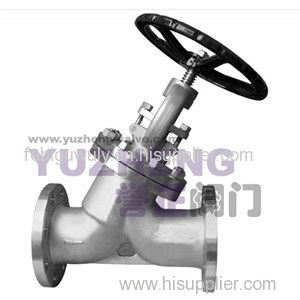 Oblique Y-type Bellow Sealed Globe Valve