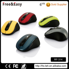 2.4G ergonomic wireless mouse with different color