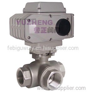 Thread 3Way Electric Ball Valve