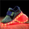 SLEVEL Kid Boy Girl Upgraded Kids LED Shoes Fly Fabric Colorful Kids Luminous Shoes