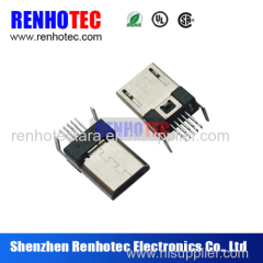 r/a solder pcb 5 pins usb micro b smd connector