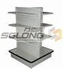 Four Way Supermarket Display Shelves Convenience Store Racks Q195 Material