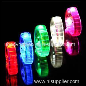 Flashing Silicon LED Bracelet Light Up Sound Controlling Glowing Running Bracelet