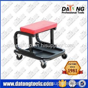 Steel Car Creeper Seat With Casters Tool Tray