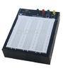 Black Flameresistant Case Powered Breadboard with 2420 Point White Board