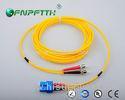 Yellow UPC Polishing st-lc single mode fiber patch cable with Custom Length