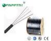 Long Distance FTTH Fiber Optic Cable 3 Steel Wires 1Core Black / White