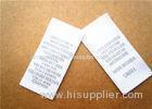 Heat cut Clothing Label Tags woven for back neck label with customized logo