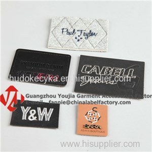 Custom Fashion Leather Washable Labels